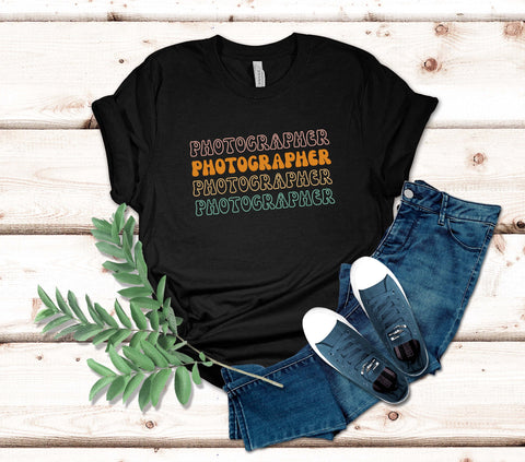 Image of Photographer T-Shirt - Unique Tee for Photography Lovers