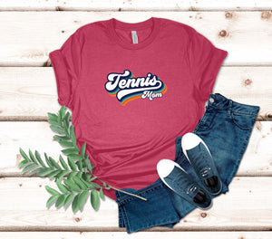 Tennis Mom Tee - Vintage Style with Classic Charm and Love for the Game Perfect Gift for Moms