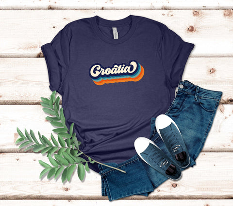 Image of Croatia Retro T-Shirt
