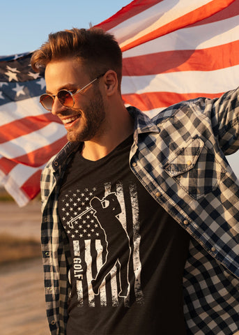 Image of Golf USA Flag T-Shirt
