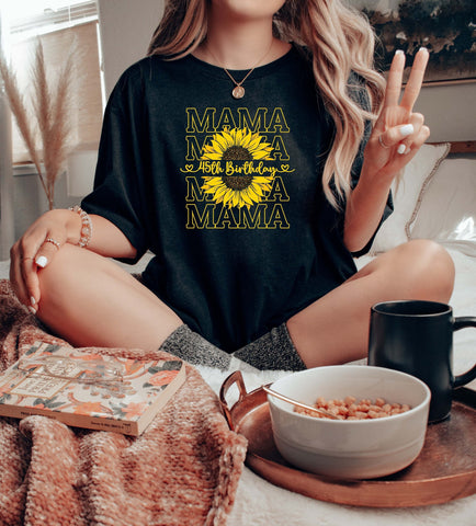 Image of Mama 45th Birthday T-Shirt
