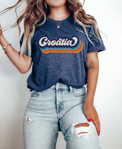 Image of Croatia Retro T-Shirt