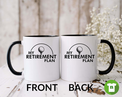 Image of Retirement Golf Lover Ceramic Coffee Mug - Funny Gift for Golfers