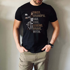 Funny Biker Shirt for Grandpa - Cool Fathers Day or Birthday Gift