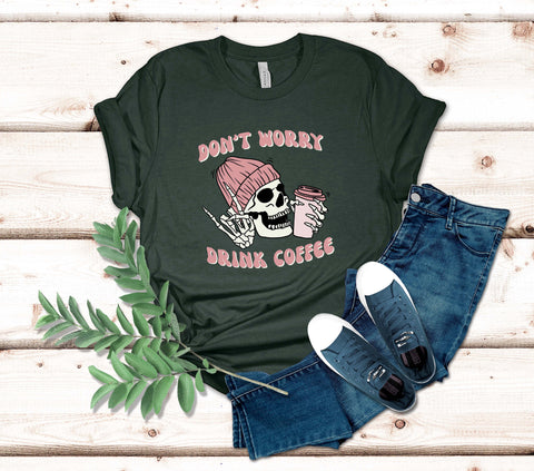 Image of Coffee T-shirt For Coffee Lover