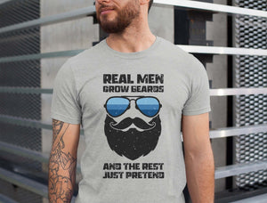 Bearded Man Shirt - Funny Beards T-shirt for Husband Gift for Him
