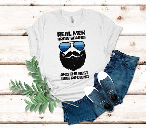 Image of Bearded Man Shirt - Funny Beards T-shirt for Husband Gift for Him