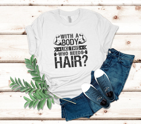 Image of Bald Men Tshirt - Funny Fitness Gift for Fathers Day