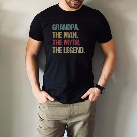 Image of Grandpa Shirt - Fathers Day  Birthday Gift Tee for Granddad and Cool Papa