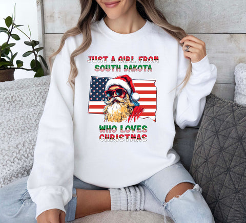 Image of Sweatshirt for Christmas South Dakota Xmas Pullovers