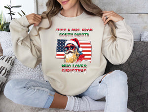 Sweatshirt for Christmas South Dakota Xmas Pullovers