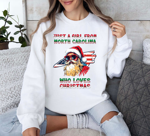 Image of Sweatshirt for Christmas North Carolina