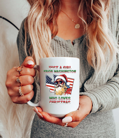 Image of Christmas Mug | Washington Xmas Mug