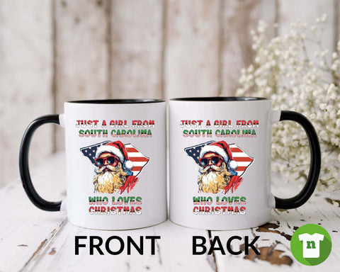 Image of Vintage Santa Claus Mug - South Carolina Christmas Gift Idea for Her