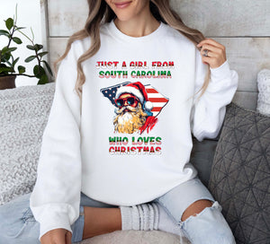 Christmas Sweatshirt | South Carolina Xmas