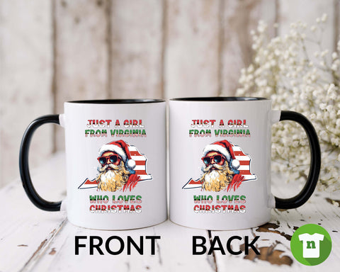 Image of Christmas Mug - Holiday Xmas Gifts - Santa Claus Design - USA Made