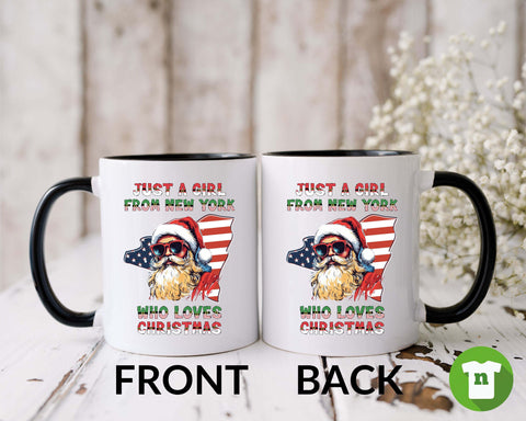 Image of Santa Claus Xmas Mug | New York Christmas Mug