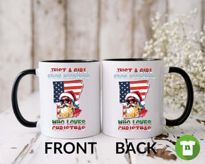 Christmas Mug - Arkansas Xmas Holiday Coffee Cup with Vintage Santa Claus Design